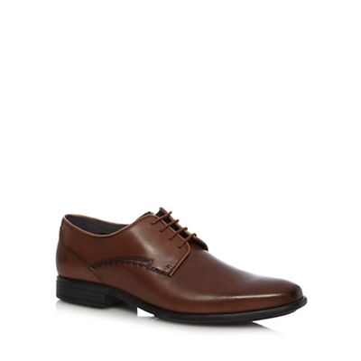Hush Puppies Brown 'Kane Maddow' leather derby shoes